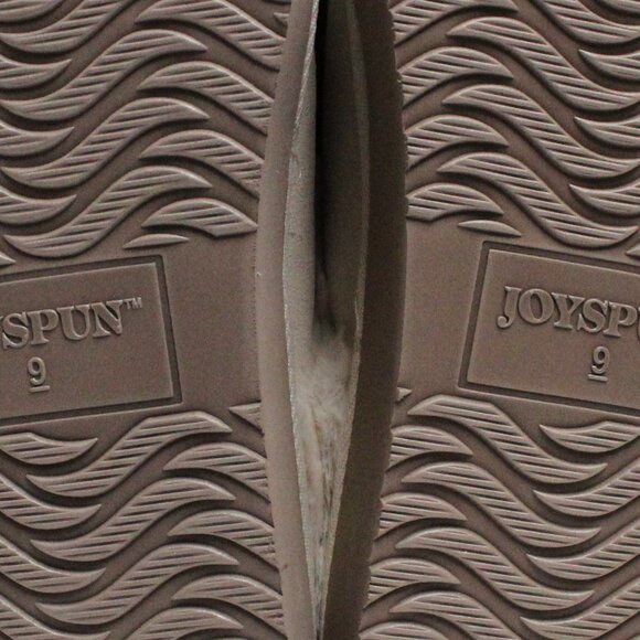 Joyspun Women's Size 9 Beige Platform Clog Slippers - Picture 12 of 12